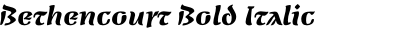 Bethencourt Bold Italic